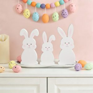 Easter Bunny Decor Table Signs - 3PCS